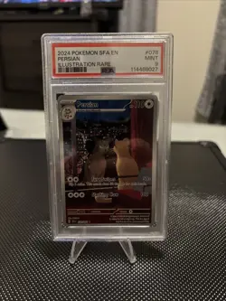 2024 Pokemon SFA EN Persian Illustration Rare Card #078 PSA 9 Mint - Image 1