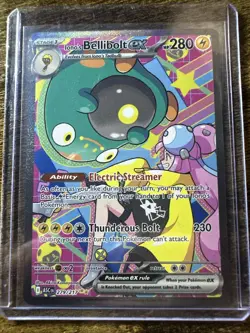 Iono's Bellibolt ex 279/217 SIR, Ascended Heroes, Full Art Holo, Pokemon TCG, NM - Image 1