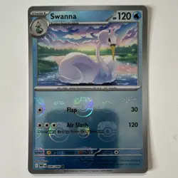 Pokemon Swanna Master Ball Pattern Holo Sv: White Flare 026/086 HP120 English - Image 1
