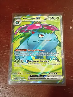 Venusaur ex - 182/165 Ultra Rare Scarlet and Violet 151 Pokemon TCG - Image 1
