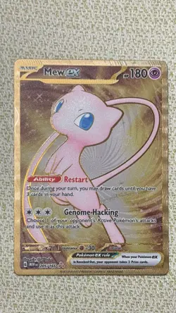 Mew EX 205/165 Metal UPC Promo Pokemon 151 TCG English - Image 1