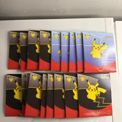 2021 McDonald’s Pokemon 25th Anniversary Sealed Happy Meal Promo Packs lot of 18 - Image 1