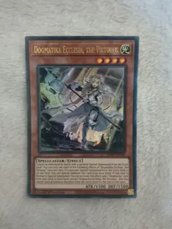 Yugioh Dogmatika Ecclesia, the Virtuous RA01-EN020 Ultra Rare 1st Edition - Image 1
