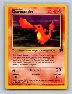 Charmander - 50/82 - Unlimited - Team Rocket - Pokemon TCG - LP - Image 1