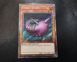 Needle Worm RA04-EN112 Platinum Secret 1st Edition Yugioh Card LP - Image 1