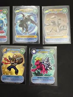 Digimon D-Tector Cards 2002 - 1st Edition 9 Card Lot - Image 4