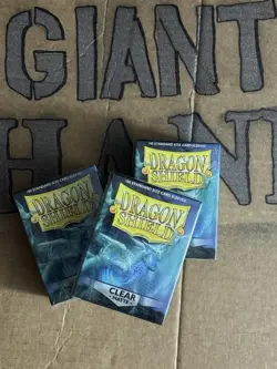 Dragon Shield Perfect Fit Inner Card Sleeves 3 Packs Lot of 3 Matte Clear - Image 1