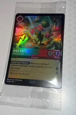 Disney Lorcana D23 2026 Mad Hatter Unruly Eccentric Card Gold Member NEW - Image 1