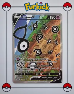 SPANISH | Unown V 177/195 | Silver Tempest | Pokemon Card NM - Image 1