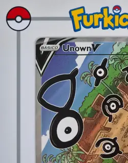SPANISH | Unown V 177/195 | Silver Tempest | Pokemon Card NM - Image 3