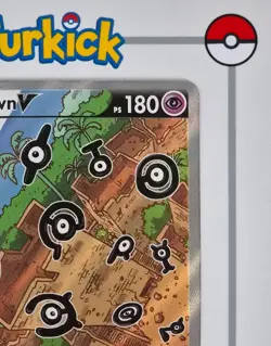 SPANISH | Unown V 177/195 | Silver Tempest | Pokemon Card NM - Image 4