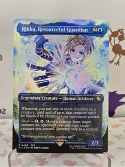 MTG Rikku, Resourceful Guardian Borderless Chocobo Track FOIL Final Fantasy - Image 1