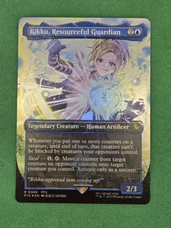 MTG Rikku, Resourceful Guardian Borderless Chocobo Track FOIL Final Fantasy - Image 3