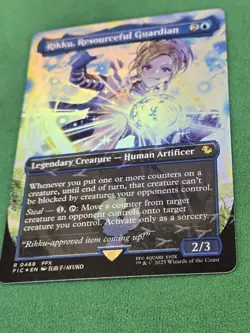 MTG Rikku, Resourceful Guardian Borderless Chocobo Track FOIL Final Fantasy - Image 4