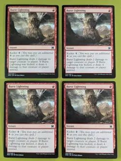 Burst Lightning x4 Modern Masters 2015 4x Playset Magic the Gathering MTG - Image 1