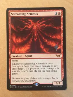 MTG Magic the Gathering Screaming Nemesis Promo Duskmourn House of Horror NM - Image 1