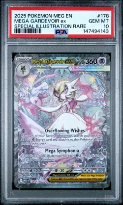 2025 POKEMON MEG EN-MEGA EVOLUTION #178 MEGA GARDEVOIR EX PSA 10 - Image 1