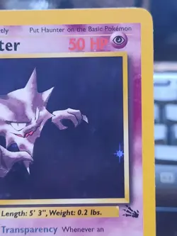 Pokemon TCG Haunter Fossil 6/62 Fossil Holo Rare Unlimited 1999 LP+ - Image 3