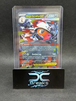 Mega Scrafty ex 135/217 Double Rare ME: Ascended Heroes Pokemon NM/M - Image 1
