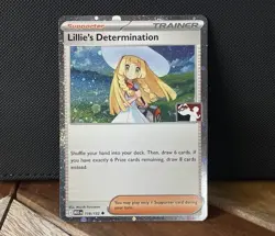 Lillie's Determination 119/132 Cosmos Holo Play! Stamp Prize Pack Pokemon TCG NM - Image 1