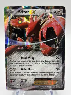Scizor EX 76/122 Breakpoint Holo MP Pokemon TCG - Image 1