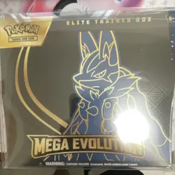 Pokemon Elite Trainer Box Mega Evolution Sealed Lucario Riolu English - Image 1