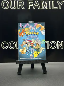 1999 Topps Pokemon Series 1 TV Animation Checklist Black Logo - Image 1