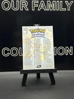 1999 Topps Pokemon Series 1 TV Animation Checklist Black Logo - Image 4