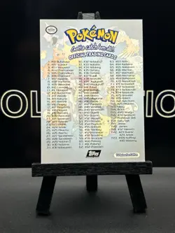 1999 Topps Pokemon Series 1 TV Animation Checklist Black Logo - Image 5