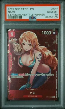 One Piece TCG Nami ST01-007 C Standard Battle Winner Promo Japanese PSA 10 - Image 1
