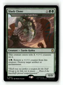 Slash Clone - Steelbane Hydra 52 Commander: TMNT Magic: The Gathering NM - Image 1