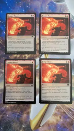 MTG MH3 Fanged Flames Foil Playset x4 NM - Image 1