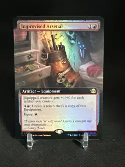 Improvised Arsenal (Extended Art) - FOIL - [Teenage Mutant Ninja Turtles] MTG - Image 1