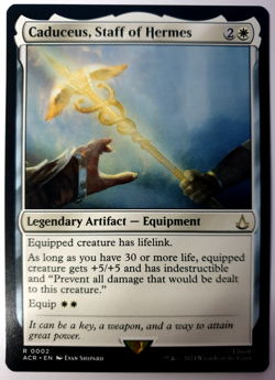 Caduceus, Staff of Hermes - Rare - MTG Assassin's Creed - 0002 NM - Image 1