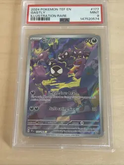 Gastly #177/162 Temporal Forces PSA 9 Pokemon Card - Image 1