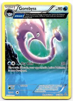 Gorebyss 52/160 Rare Primal Clash Pokemon Near Mint - Image 1