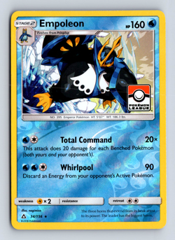Empoleon - 34/156 (Pokemon League) Reverse Holo Promo League & Championship NM - Image 1