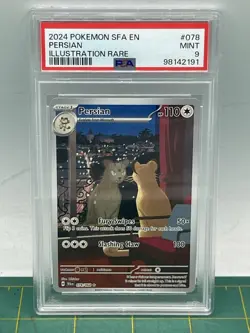 Persian Shrouded Fable #078 Illustration Rare Pokemon Card PSA 9 Mint - Image 1