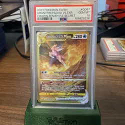 Pokemon TCG Origin Forme Palkia VSTAR GG67/GG70 Crown Zenith Secret Rare PSA 10 - Image 1