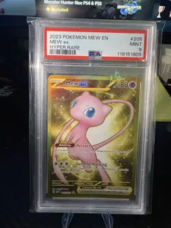 Pokemon TCG Mew ex Sv: Scarlet & Violet 151 205/165 180 HP Hyper Rare Holo PSA 9 - Image 1