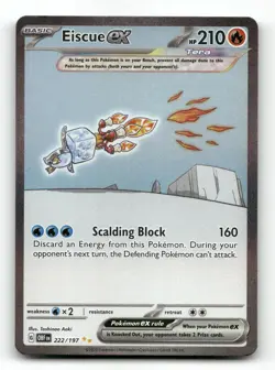 Eiscue ex 222/197 - Obsidian Flames - Pokemon Card NM/M - Image 1