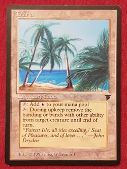 Magic The Gathering LEGENDS TOLARIA land card MTG - Image 1