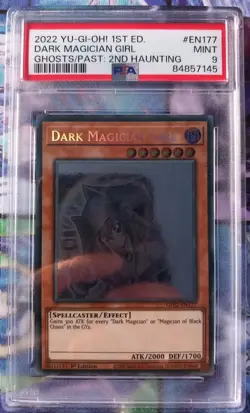 PSA 9 Yugioh Dark Magician Girl GFP2-EN177 1st Edition Ghost Rare Card MINT - Image 2