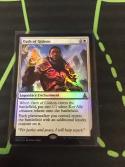MTG Magic The Gathering Oath Of Gideon Foil Prerelease Promo Enchantment - Image 1