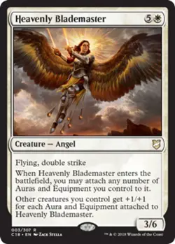 1x Heavenly Blademaster NM-Mint, English Commander 2018 MTG Magic - Image 1