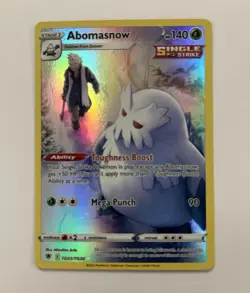 Pokemon TCG Abomasnow Holo Rare Card Astral Radiance TG01/TG30 - Image 1