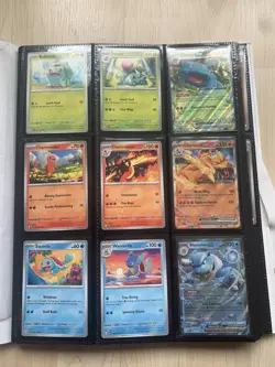 Pokemon 151 Complete 1-165 Cards All EX's With Original Mew Binder & Poster EN - Image 4
