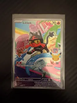Pokemon TCG Litten 044 | First Partner 30th Anniversary Full Art | NM/M - Image 1