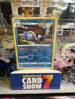 [0760] MODERATELY PLAYED Pokemon GO! Reverse Holo 017/078 Blastoise - Image 1