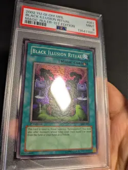 Yugioh Black Illusion Ritual MRL-051 1st Edition Super Rare PSA 9 Mint! - Image 3